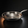 Hand-Hammered Titanium Wok Pan with Flat Base